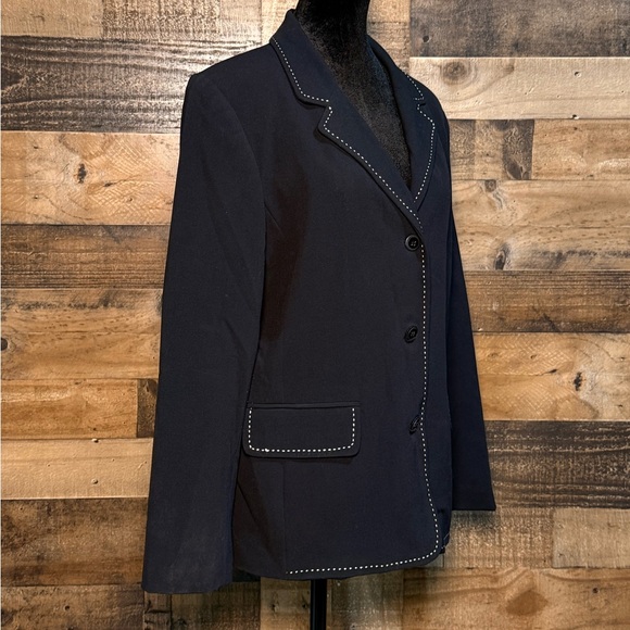 Sag Harbor Jackets & Blazers - Sag Harbor Women's Black Blazer Suit Jacket Size 14 Petite SM 296